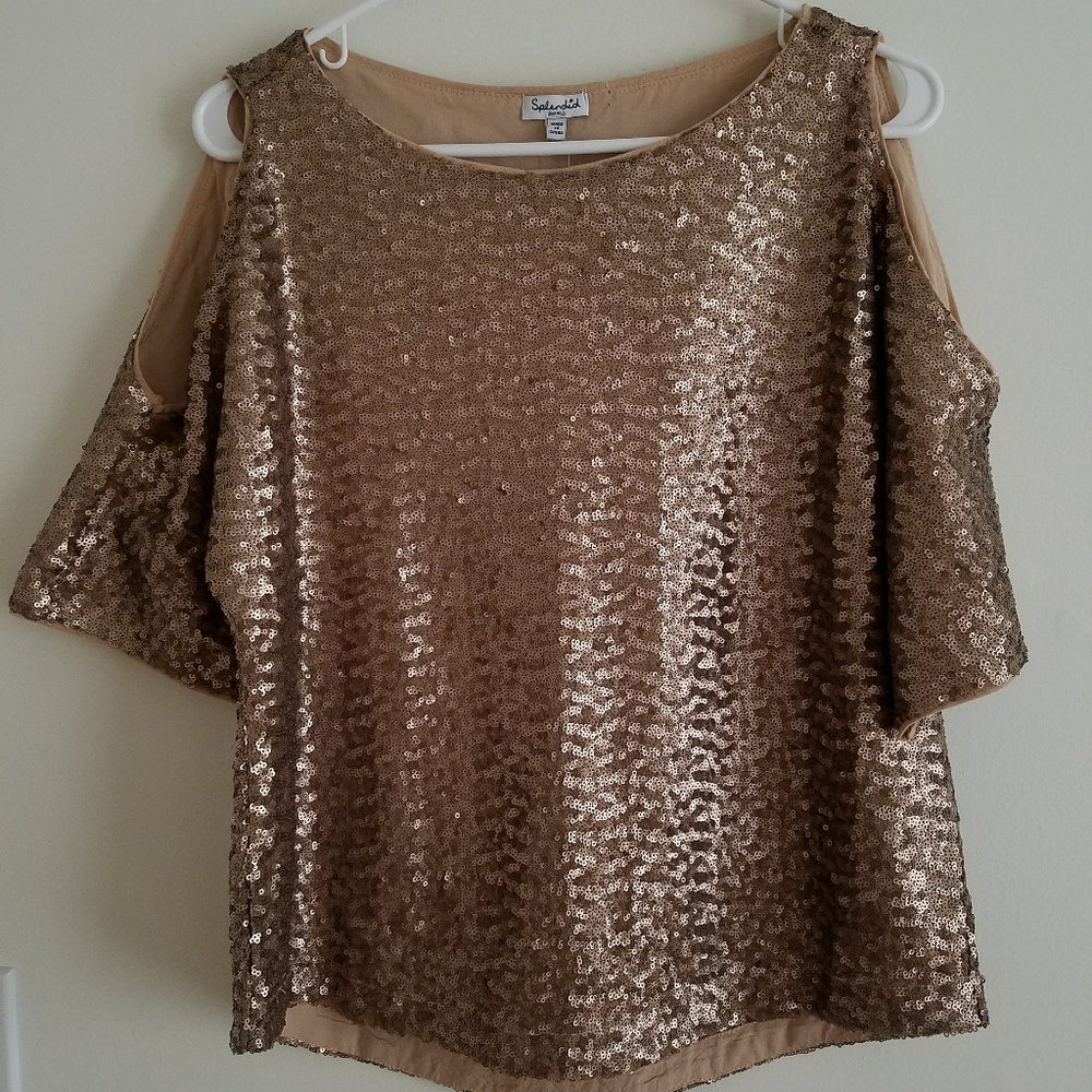 Splendid Women's Sequin Top, Size Small